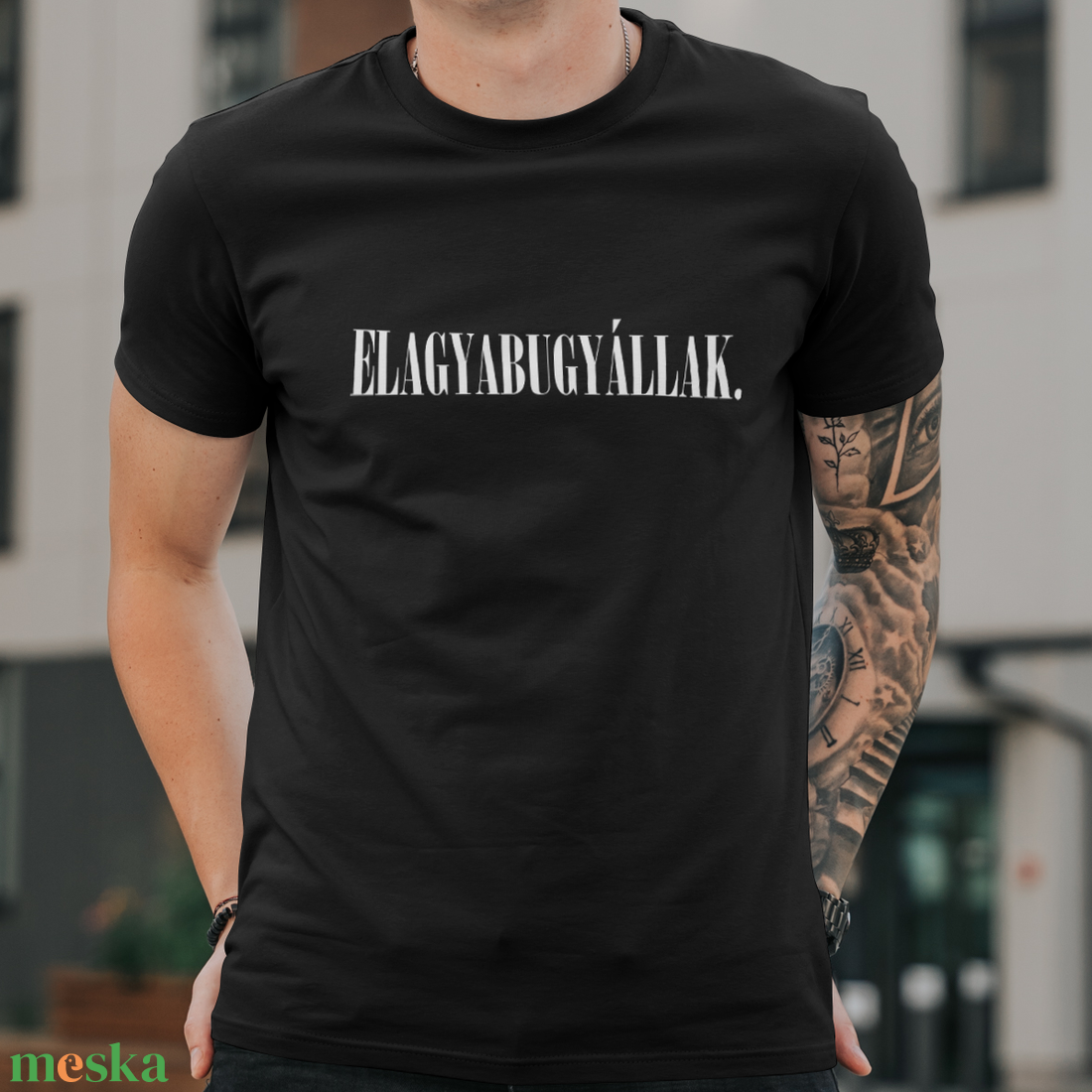 ELAGYABUGYÁLLAK tesós póló - ruha & divat - férfi ruha - póló - Meska.hu