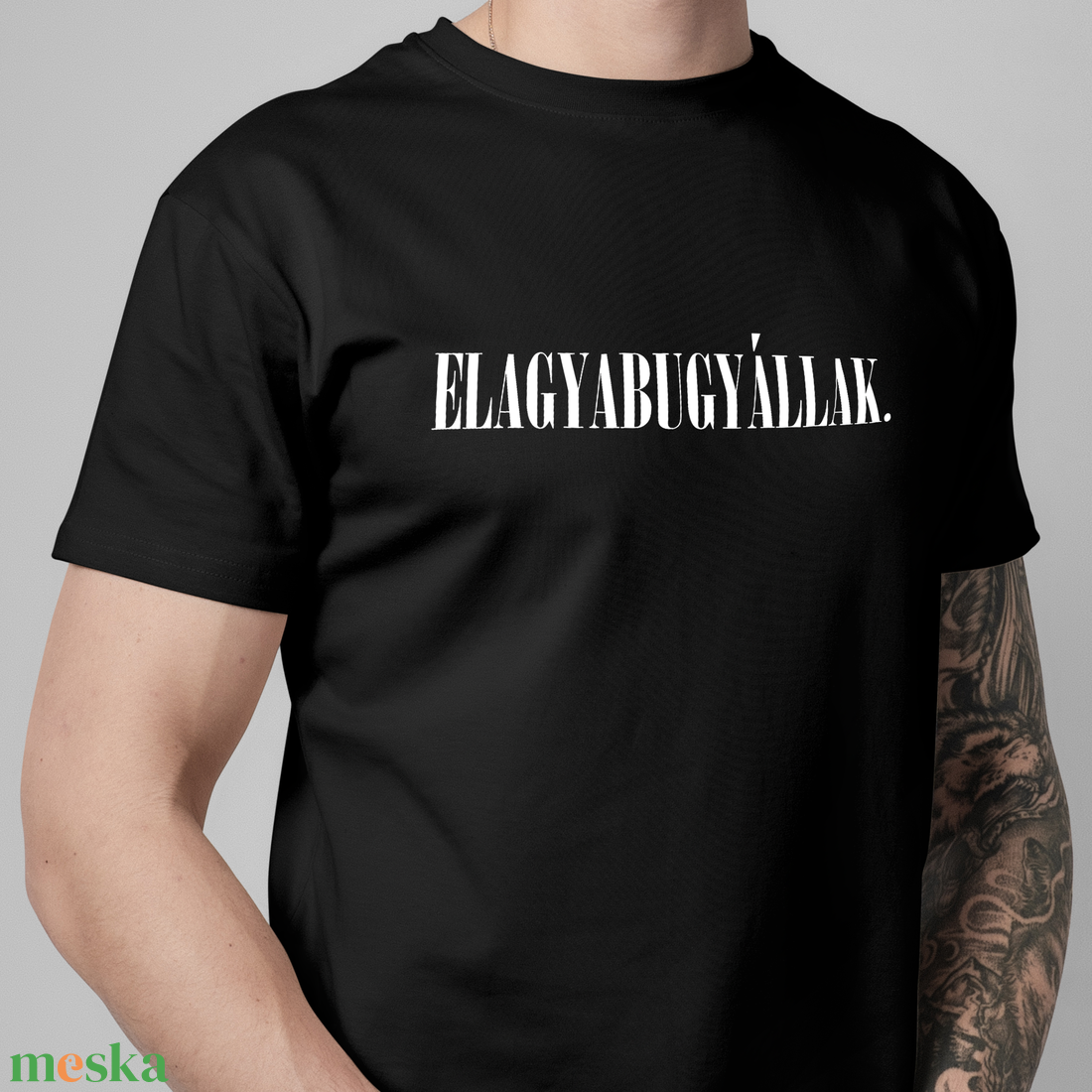ELAGYABUGYÁLLAK tesós póló - ruha & divat - férfi ruha - póló - Meska.hu