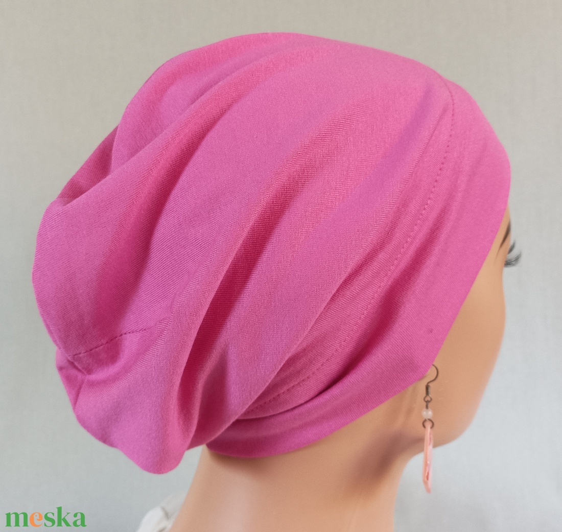 Sapka - Kemoterápiás sapka - kármin színű - paróka helyett - daganatos kezelések idejére is - ruha & divat - sál, sapka, kendő - kendő - Meska.hu