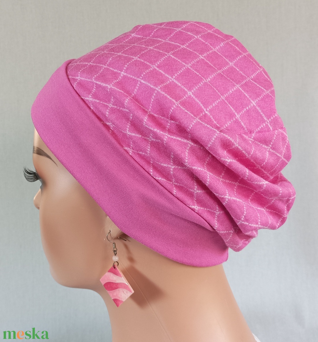 Sapka - Kemoterápiás sapka - kármin színű - paróka helyett - daganatos kezelések idejére is - ruha & divat - sál, sapka, kendő - kendő - Meska.hu