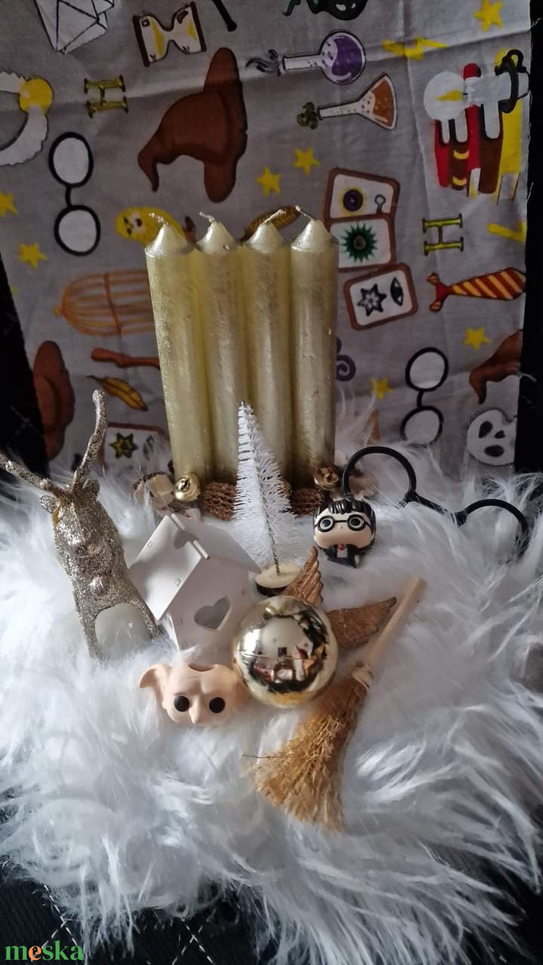 Adventi koszorú, Harry potter figurával - karácsony - adventi díszek - adventi koszorú - Meska.hu Adventi koszorú, Harry potter figurával - karácsony - adventi díszek - adventi koszorú - Meska.hu