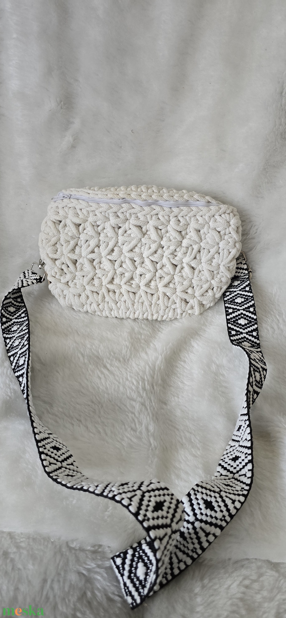 Horgolt crossbody - esküvő - kiegészítők - táska - Meska.hu