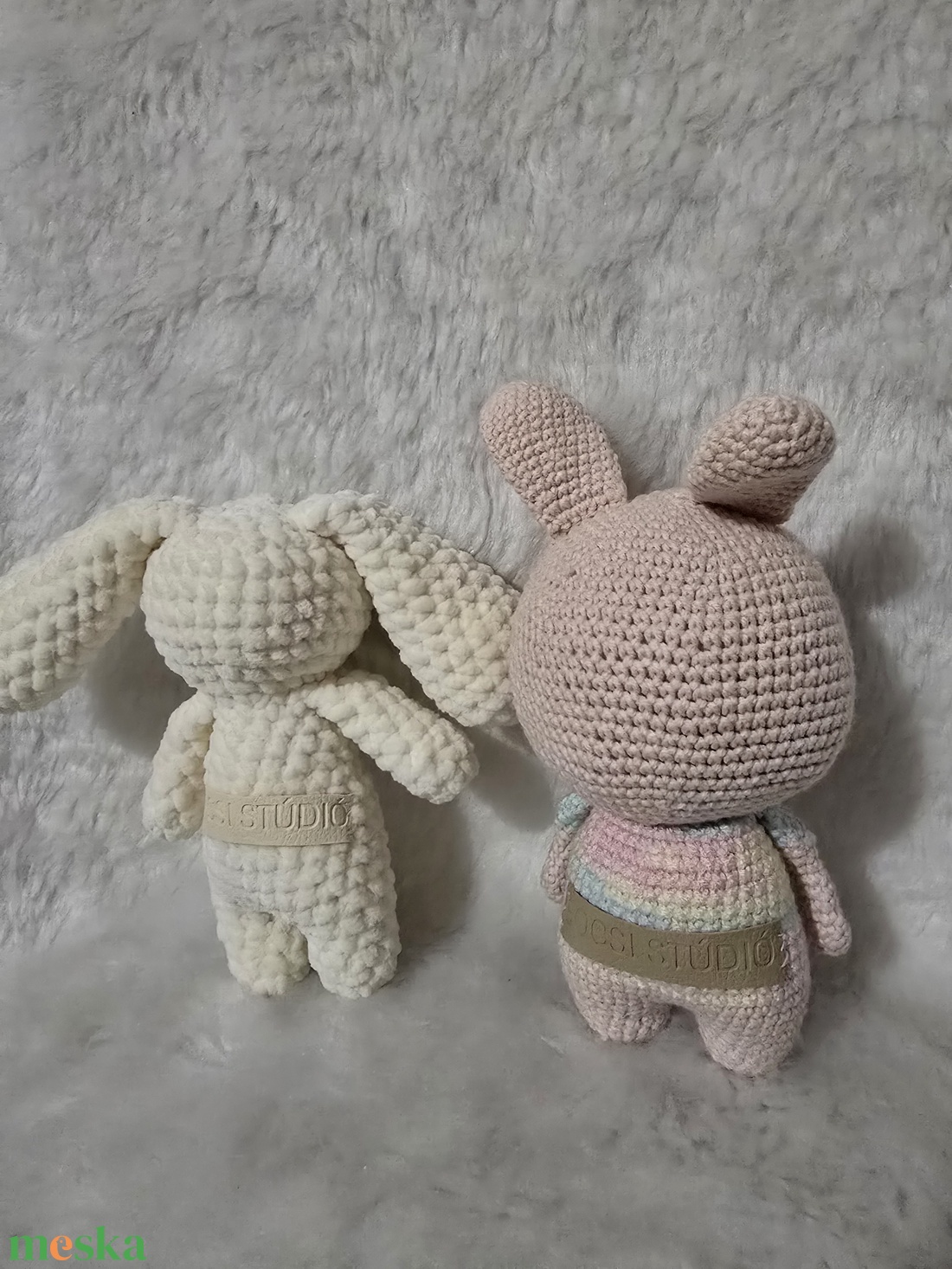 Horgolt nyuszi - játék & sport - plüssállat & játékfigura - nyuszi - Meska.hu