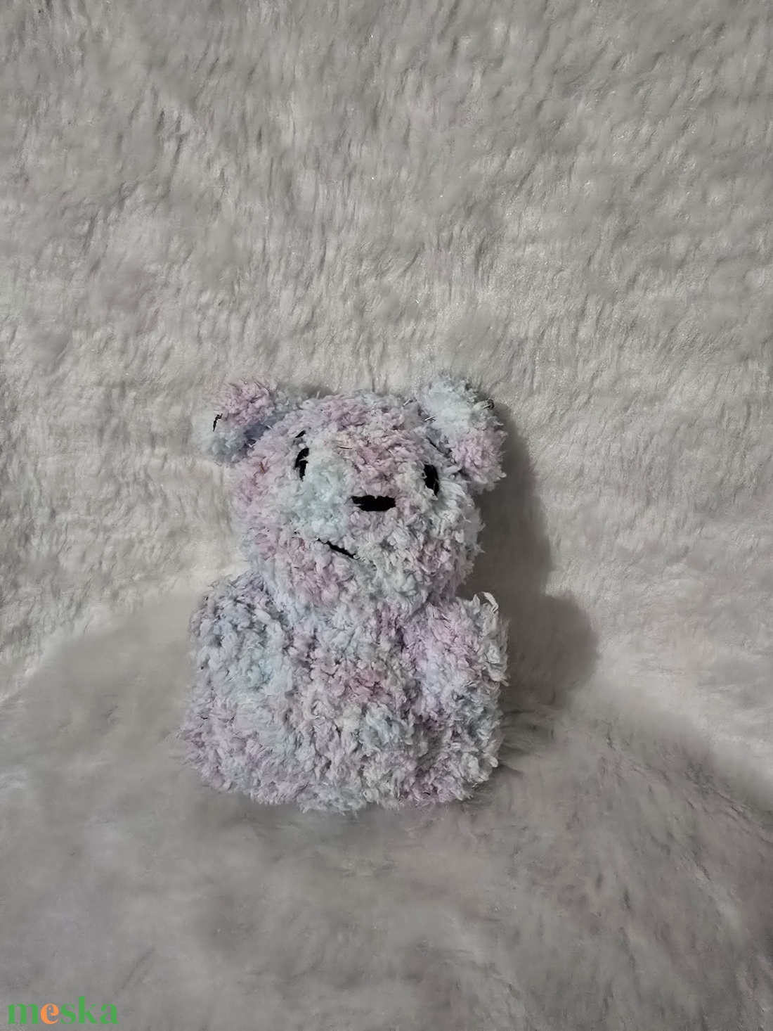 Horgolt szivárvány maci - játék & sport - plüssállat & játékfigura - maci - Meska.hu