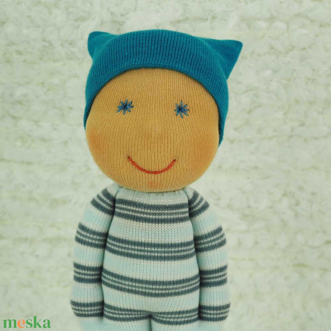 Waldorf jellegű marokbaba kisfiuknak -Puha társ a mindennapokban - játék & sport - baba & babaház - játékbaba, babakellék - Meska.hu