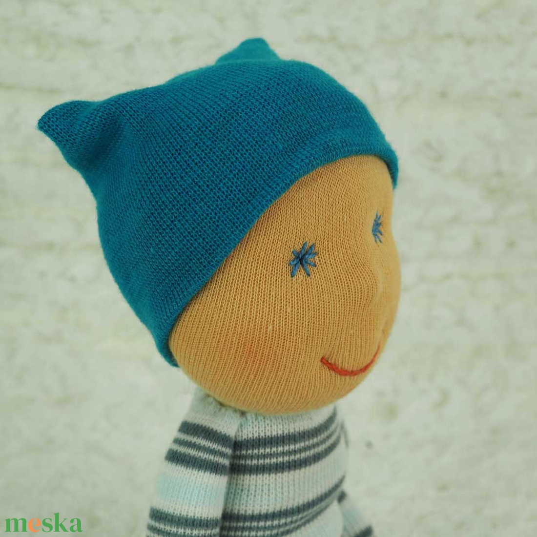 Waldorf jellegű marokbaba kisfiuknak -Puha társ a mindennapokban - játék & sport - baba & babaház - játékbaba, babakellék - Meska.hu