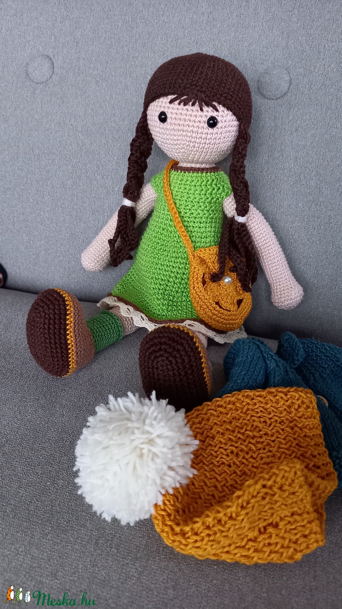 Amigurumi horgolt Alina baba - játék & sport - Meska.hu Amigurumi horgolt Alina baba - játék & sport - Meska.hu
