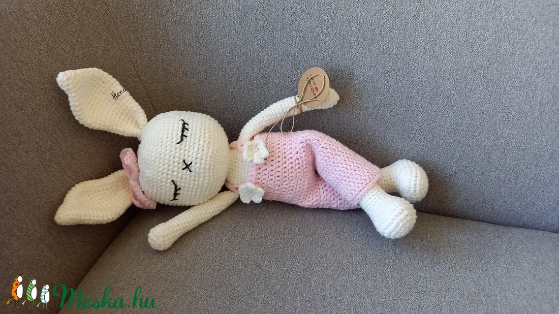 Amigurumi  horgolt Alvós nyúl  - játék & sport - Meska.hu
