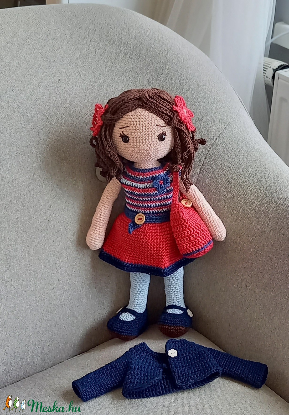 Amigurumi horgolt Marleen baba - játék & sport - Meska.hu Amigurumi horgolt Marleen baba - játék & sport - Meska.hu