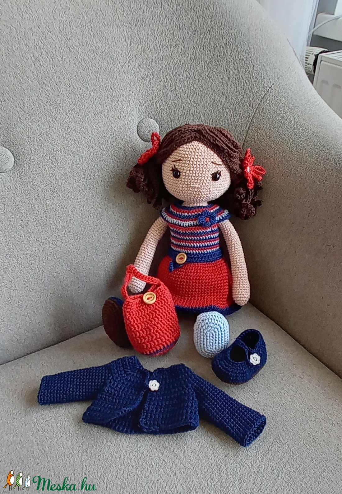 Amigurumi horgolt Marleen baba - játék & sport - Meska.hu Amigurumi horgolt Marleen baba - játék & sport - Meska.hu
