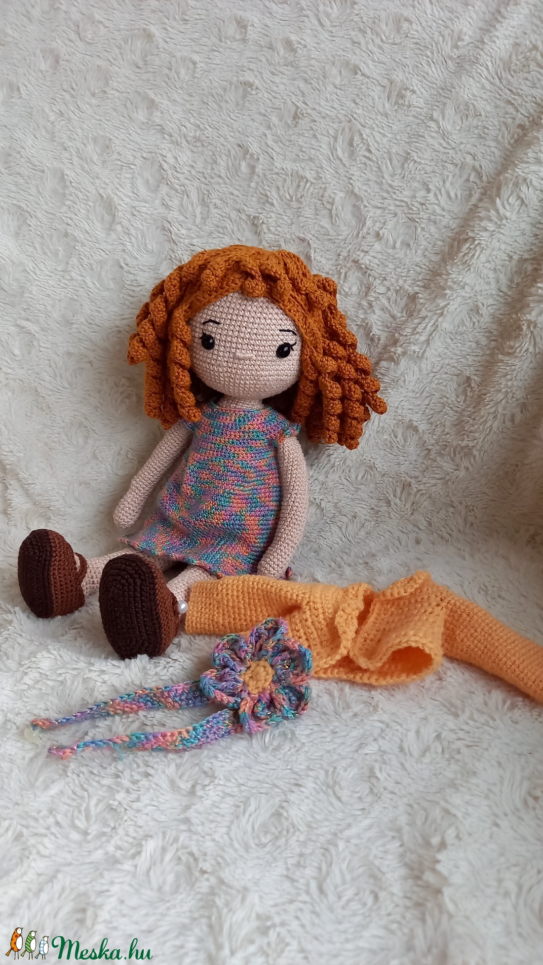 Amigurumi horgolt Amy baba - játék & sport - baba & babaház - öltöztethető baba - Meska.hu