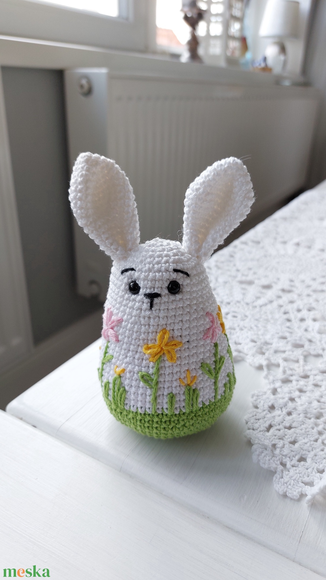 Amigurumi horgolt nyuszi tojás  - otthon & életmód - konyhafelszerelés, tálalás - konyhai tárolás - tea & kávé tárolás - Meska.hu