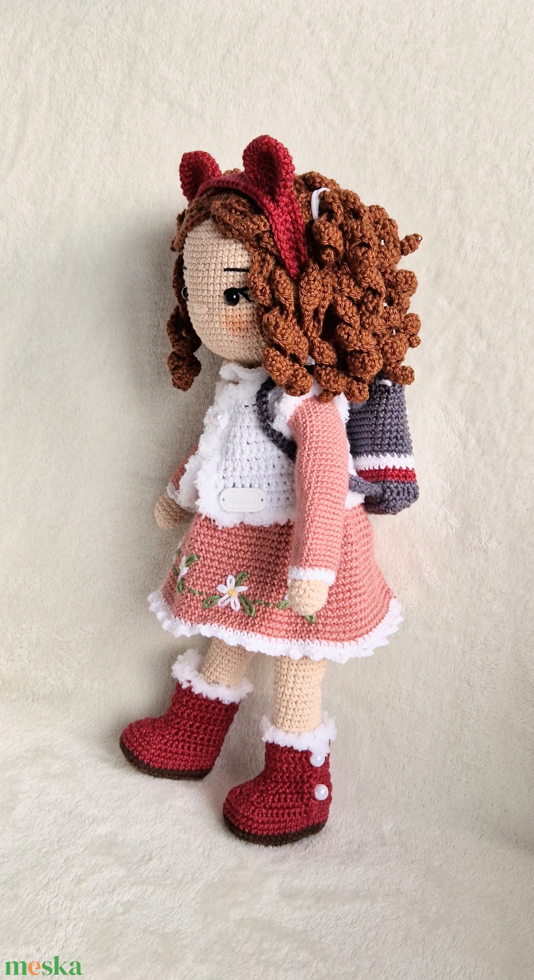 Amigurumi  horgolt  Leony baba - játék & sport - baba & babaház - öltöztethető baba - Meska.hu