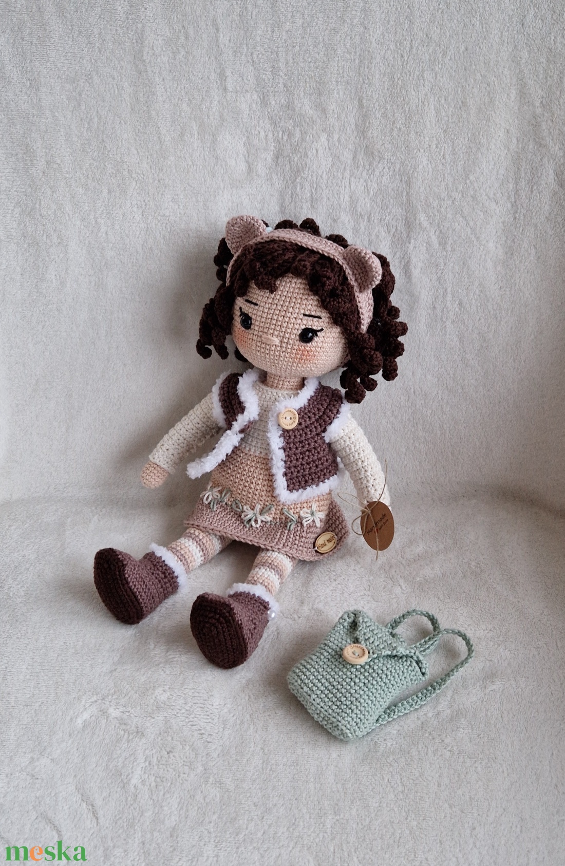 Amigurumi horgolt Anna baba - játék & sport - baba & babaház - öltöztethető baba - Meska.hu