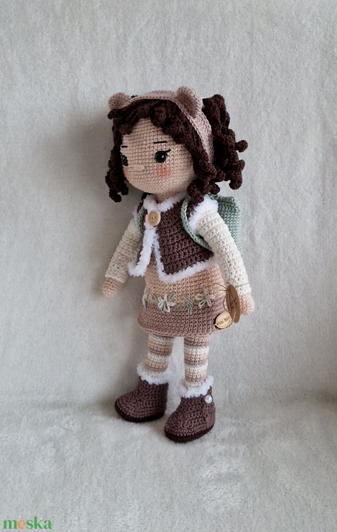 Amigurumi horgolt Anna baba - játék & sport - baba & babaház - öltöztethető baba - Meska.hu