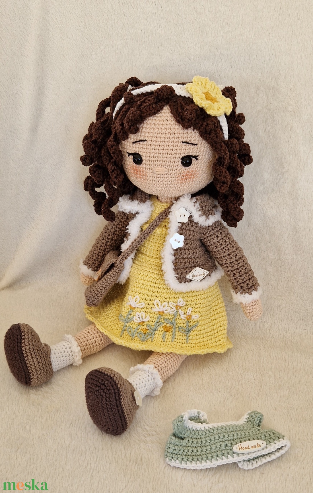 Amigurumi horgolt Réka baba - játék & sport - baba & babaház - öltöztethető baba - Meska.hu