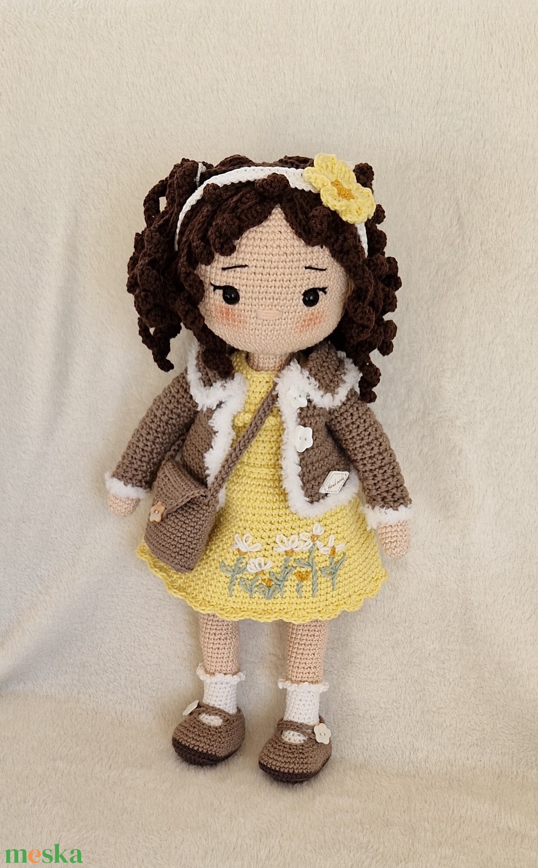 Amigurumi horgolt Réka baba - játék & sport - baba & babaház - öltöztethető baba - Meska.hu