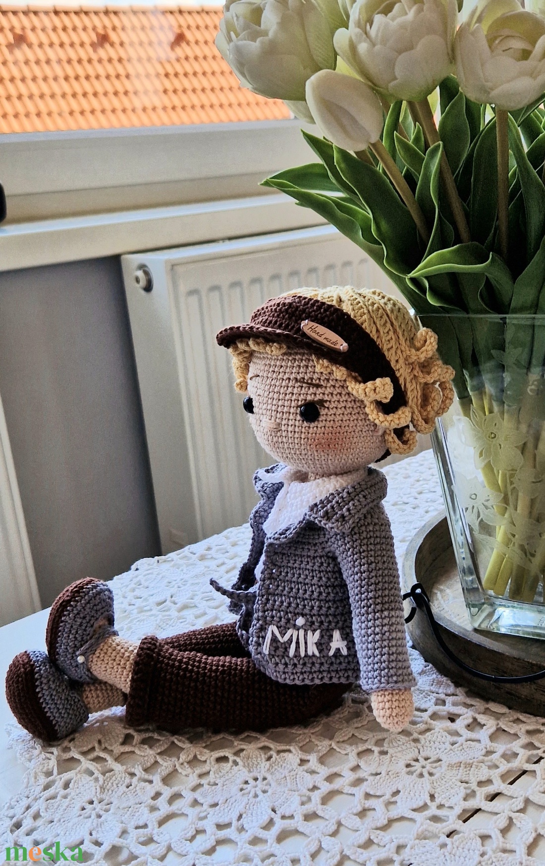 Amigurumi horgolt Mika baba - játék & sport - baba & babaház - öltöztethető baba - Meska.hu Amigurumi horgolt Mika baba - játék & sport - baba & babaház - öltöztethető baba - Meska.hu