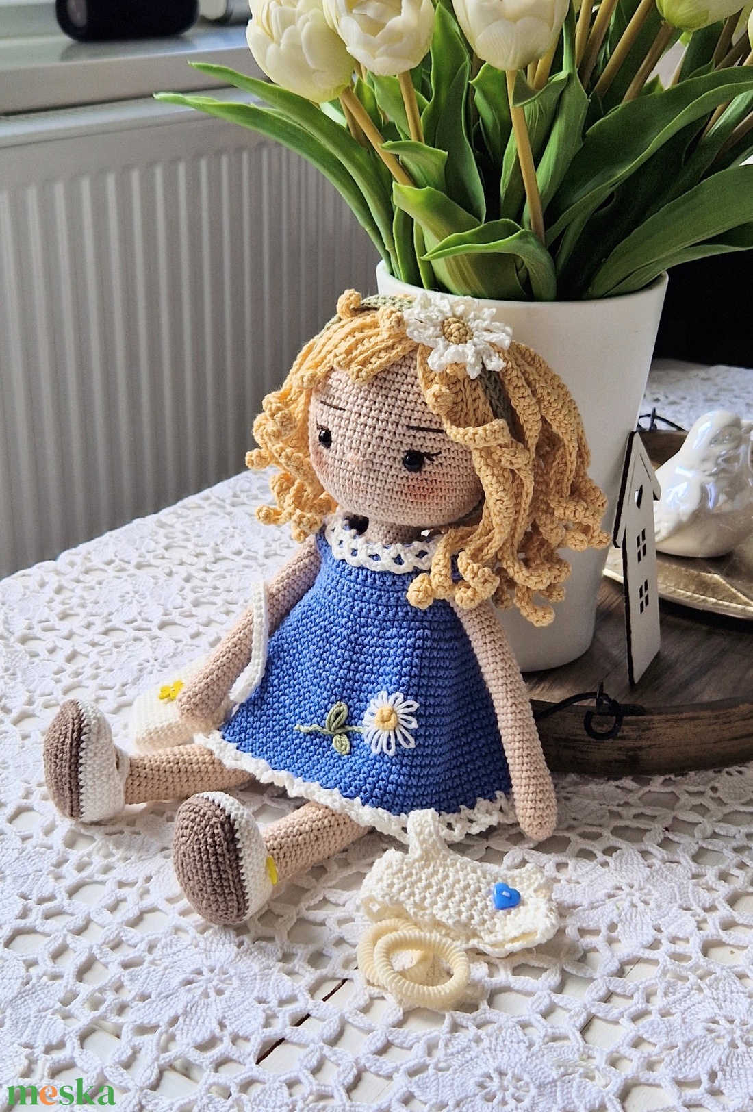 Amigurumi horgolt Lotte baba - játék & sport - baba & babaház - öltöztethető baba - Meska.hu