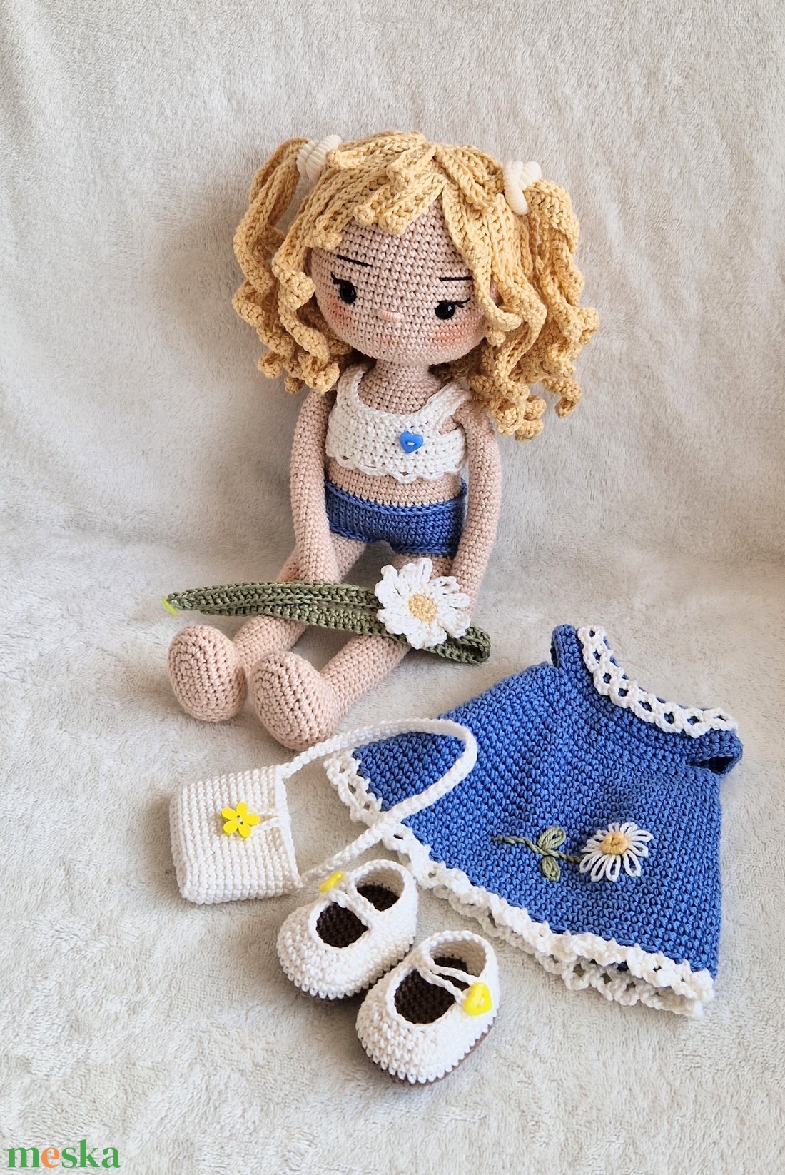 Amigurumi horgolt Lotte baba - játék & sport - baba & babaház - öltöztethető baba - Meska.hu