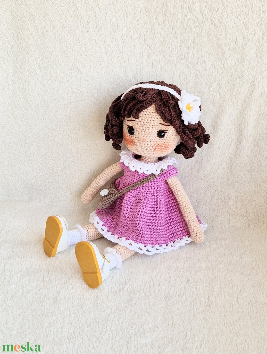 Amigurumi horgolt Shelby baba - játék & sport - baba & babaház - öltöztethető baba - Meska.hu