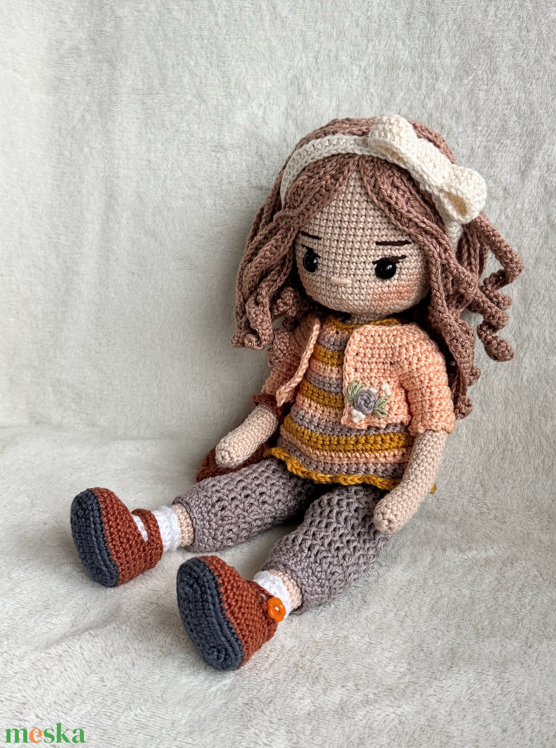 Amigurumi Lara baba - játék & sport - baba & babaház - öltöztethető baba - Meska.hu