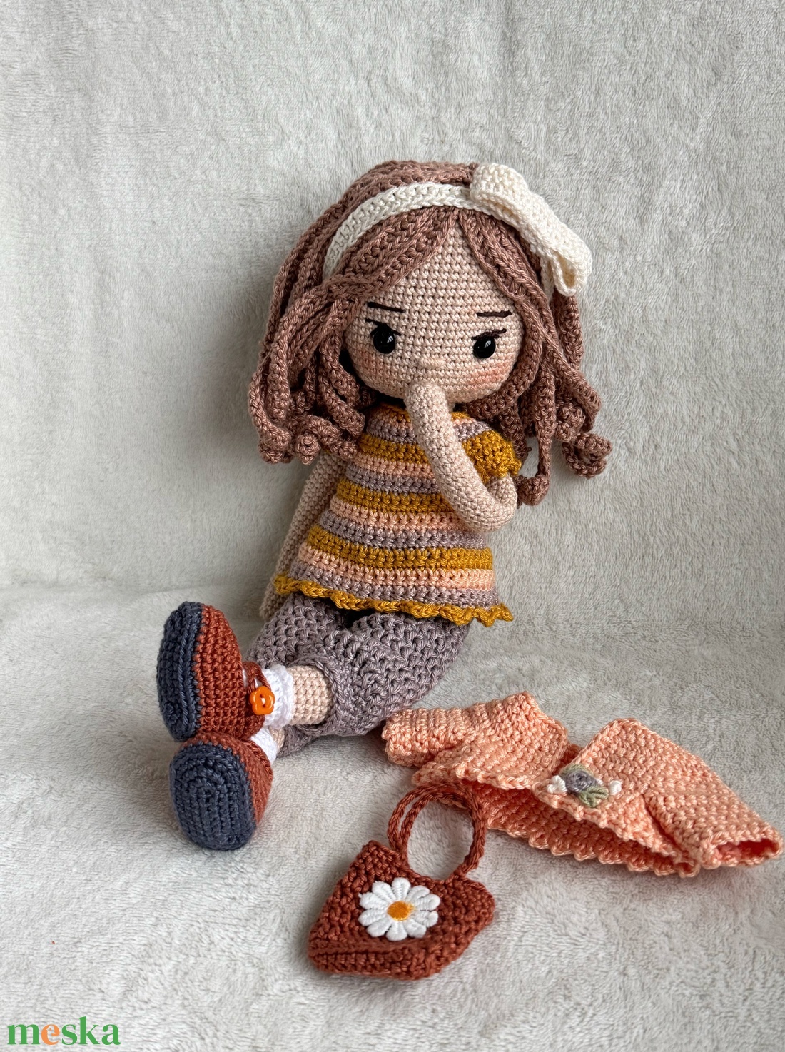 Amigurumi Lara baba - játék & sport - baba & babaház - öltöztethető baba - Meska.hu