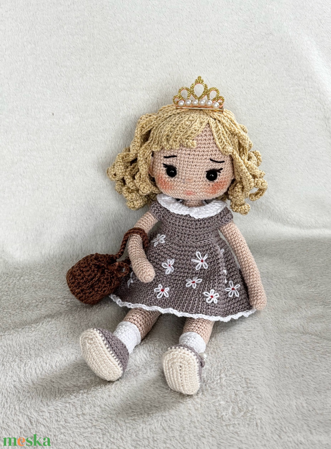 Amigurumi Hanna baba - játék & sport - baba & babaház - öltöztethető baba - Meska.hu