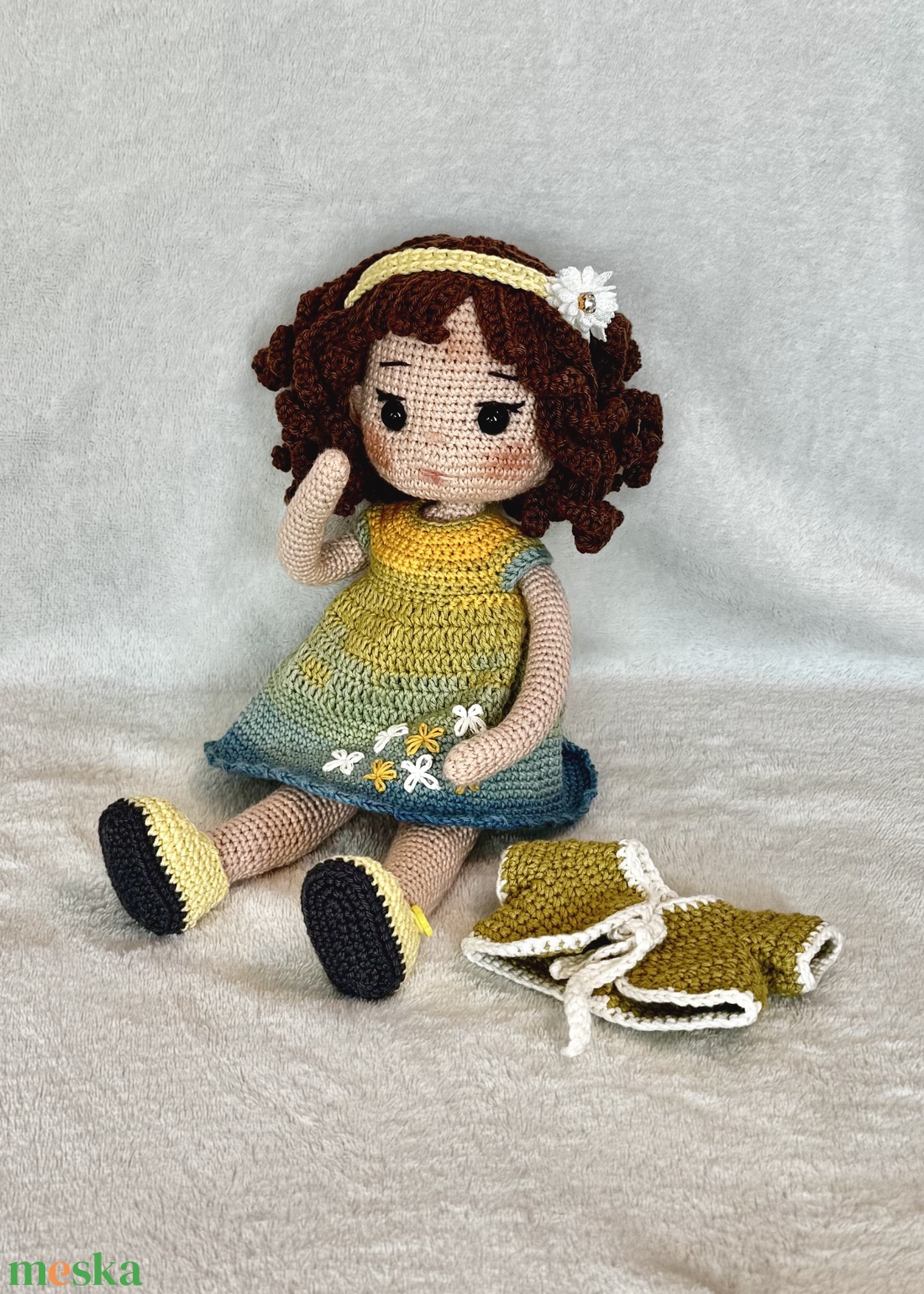 Amigurumi Chloe baba - játék & sport - baba & babaház - öltöztethető baba - Meska.hu