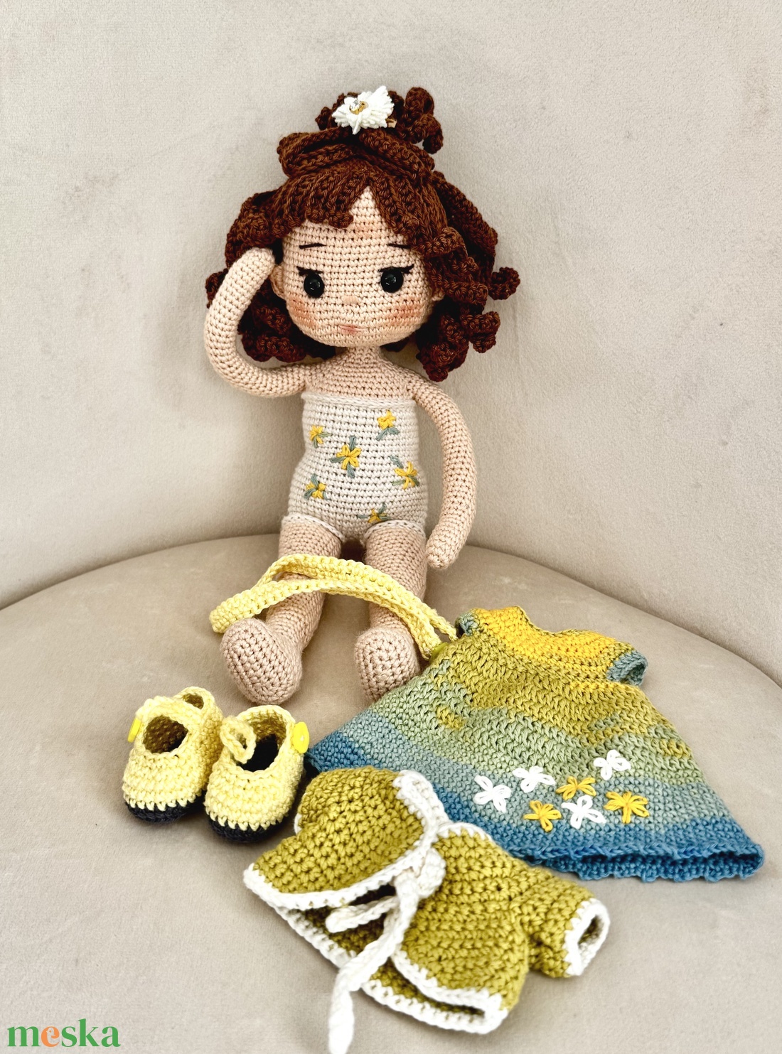 Amigurumi Chloe baba - játék & sport - baba & babaház - öltöztethető baba - Meska.hu