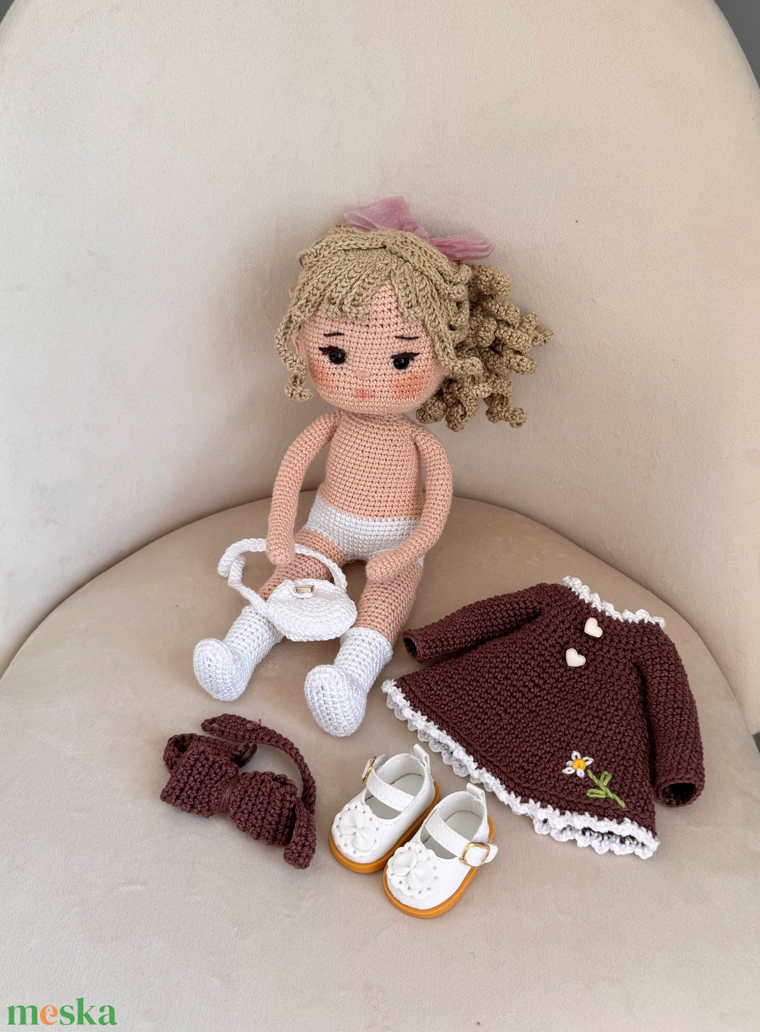 Amigurumi Naemi baba - játék & sport - baba & babaház - öltöztethető baba - Meska.hu Amigurumi Naemi baba - játék & sport - baba & babaház - öltöztethető baba - Meska.hu