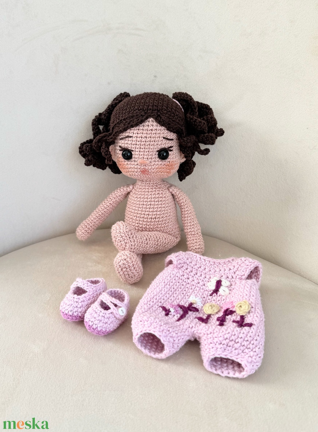 Amigurumi Mini baba - játék & sport - baba & babaház - öltöztethető baba - Meska.hu