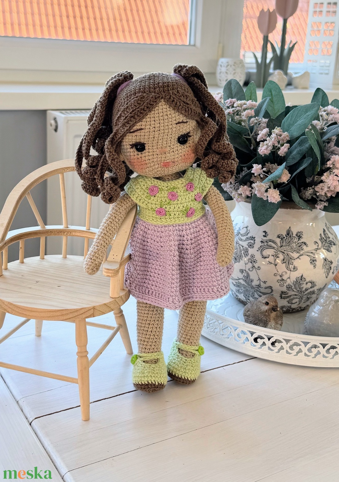 Amigurumi Bianka baba - játék & sport - baba & babaház - öltöztethető baba - Meska.hu