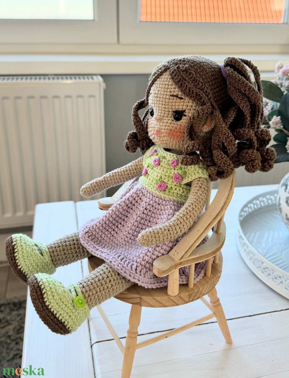 Amigurumi Bianka baba - játék & sport - baba & babaház - öltöztethető baba - Meska.hu