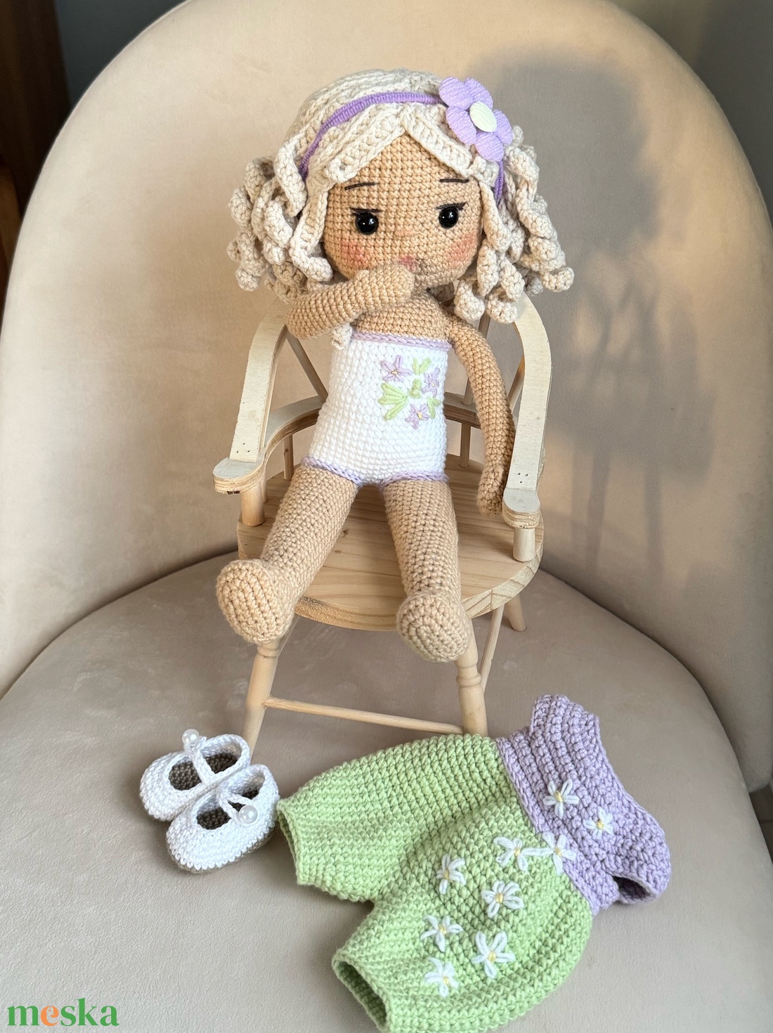 Amigurumi Lujzi baba - játék & sport - baba & babaház - öltöztethető baba - Meska.hu Amigurumi Lujzi baba - játék & sport - baba & babaház - öltöztethető baba - Meska.hu
