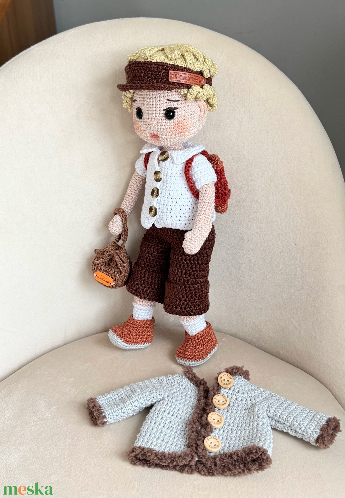 Amigurumi Milan baba - játék & sport - baba & babaház - öltöztethető baba - Meska.hu Amigurumi Milan baba - játék & sport - baba & babaház - öltöztethető baba - Meska.hu
