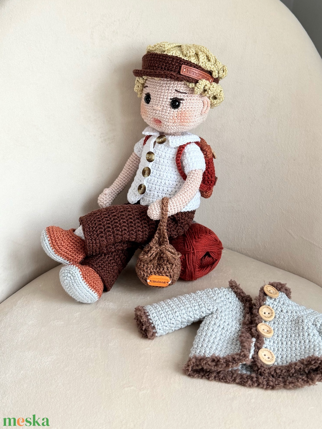 Amigurumi Milan baba - játék & sport - baba & babaház - öltöztethető baba - Meska.hu Amigurumi Milan baba - játék & sport - baba & babaház - öltöztethető baba - Meska.hu