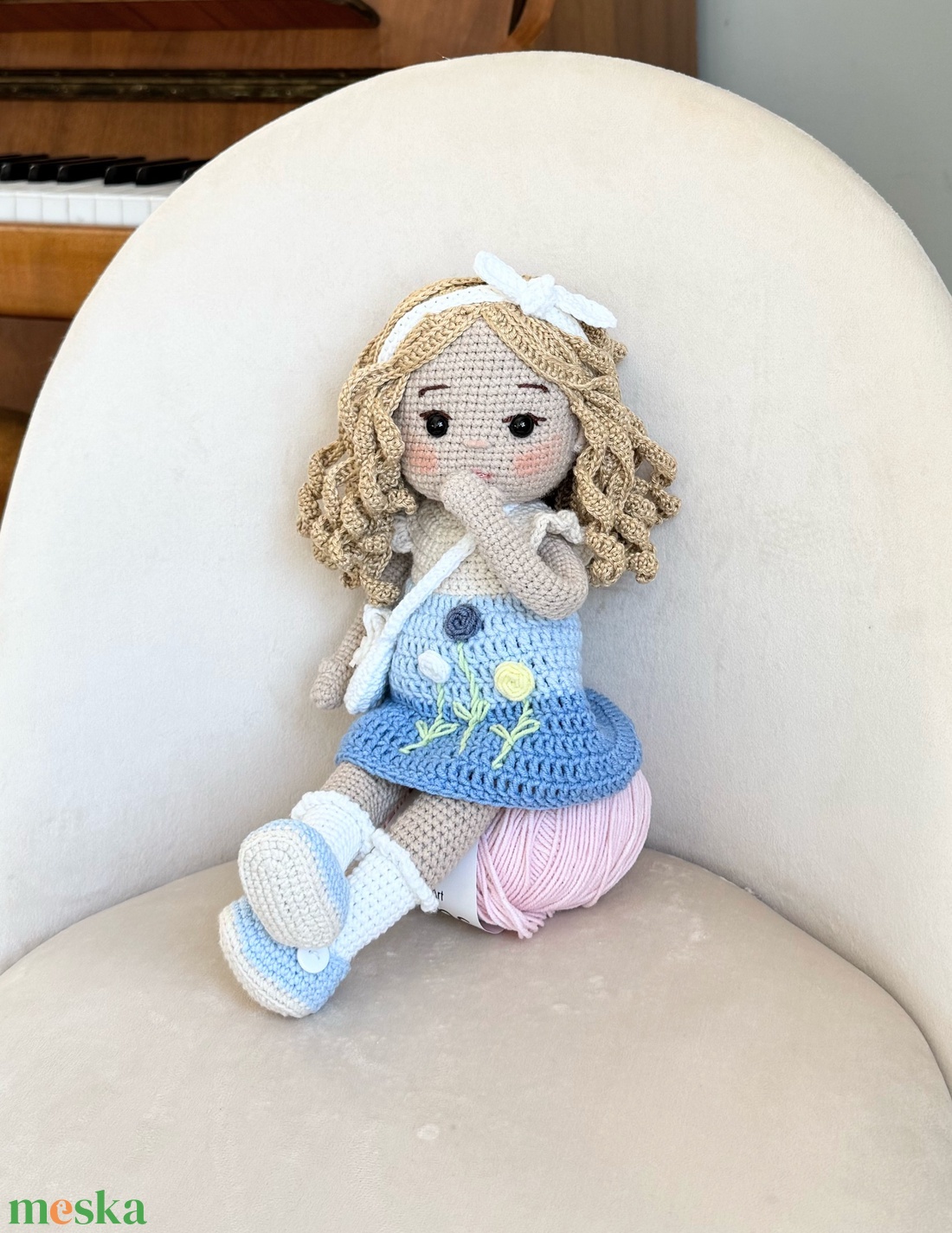 Amigurumi Liane baba - játék & sport - baba & babaház - öltöztethető baba - Meska.hu Amigurumi Liane baba - játék & sport - baba & babaház - öltöztethető baba - Meska.hu
