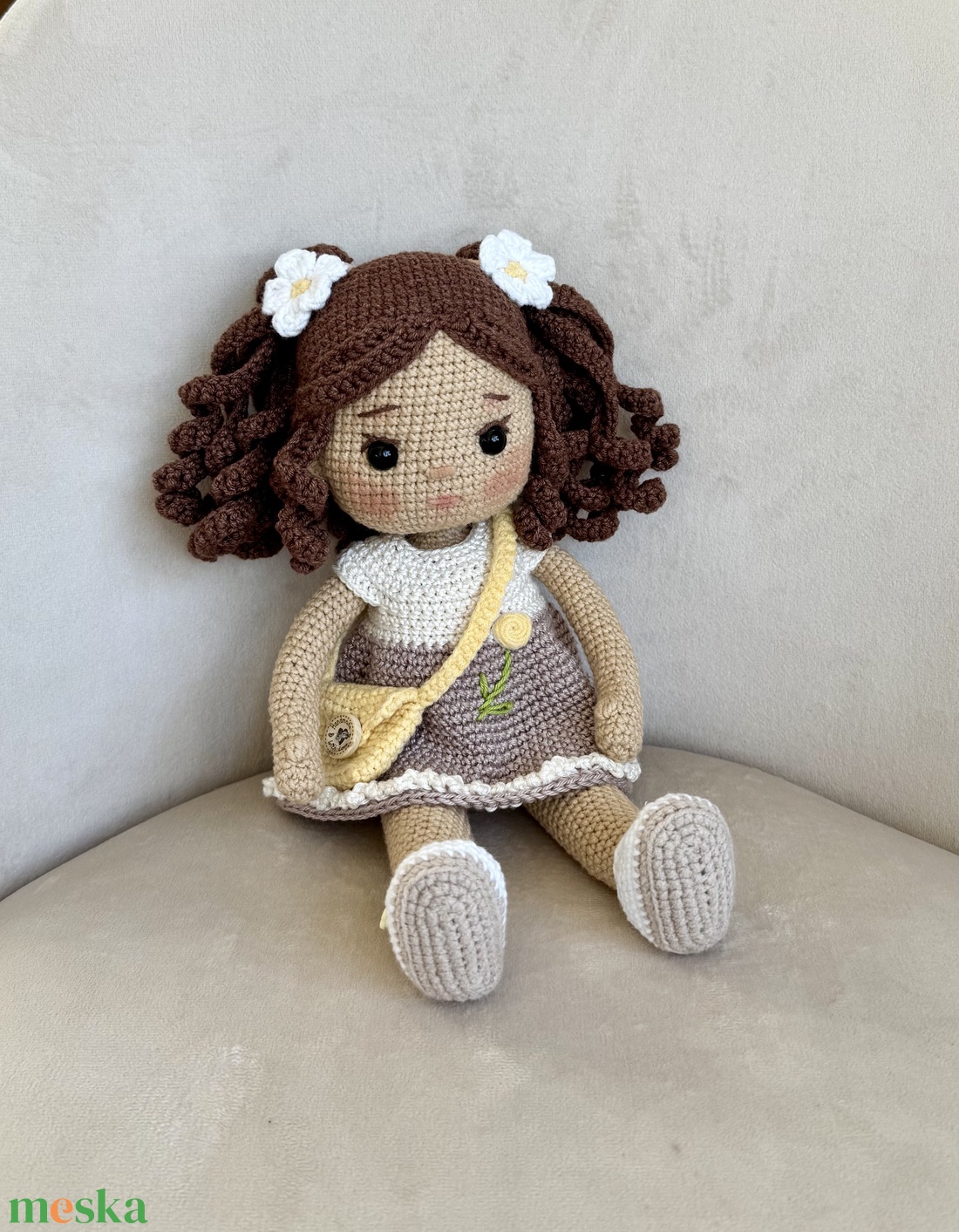Amigurumi Mirna baba - játék & sport - baba & babaház - öltöztethető baba - Meska.hu