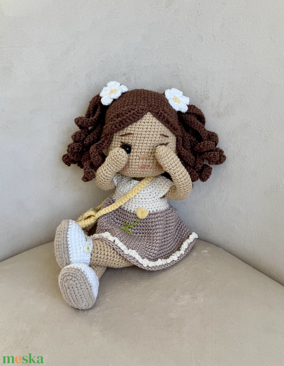 Amigurumi Mirna baba - játék & sport - baba & babaház - öltöztethető baba - Meska.hu