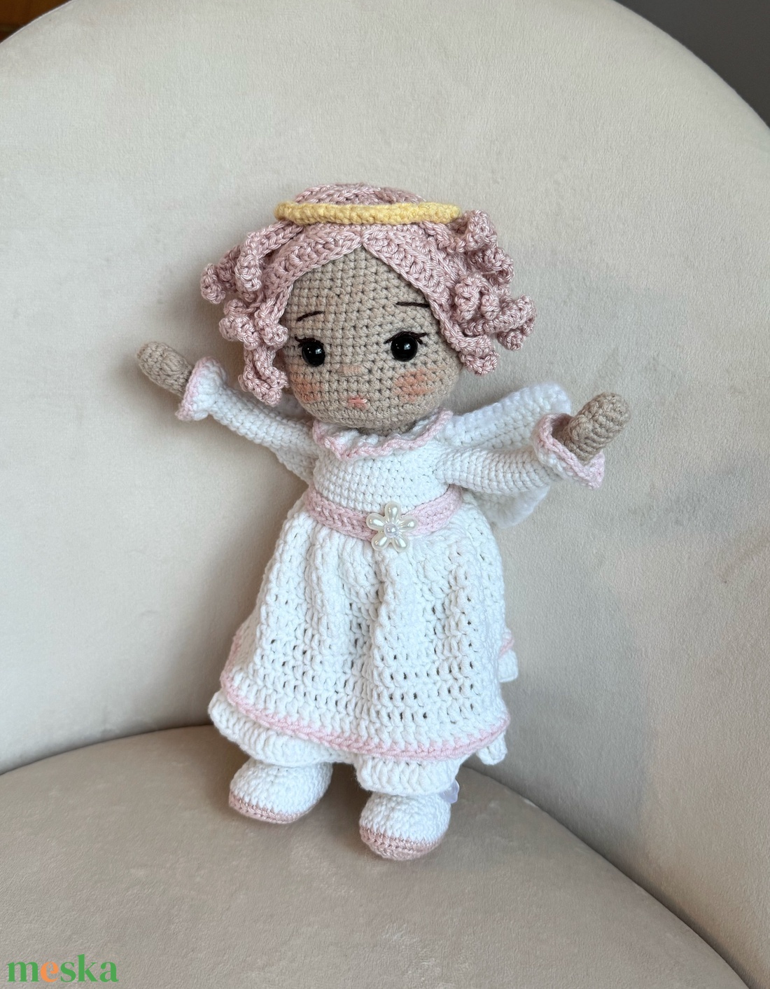 Amigurumi Angyal baba - játék & sport - baba & babaház - öltöztethető baba - Meska.hu Amigurumi Angyal baba - játék & sport - baba & babaház - öltöztethető baba - Meska.hu
