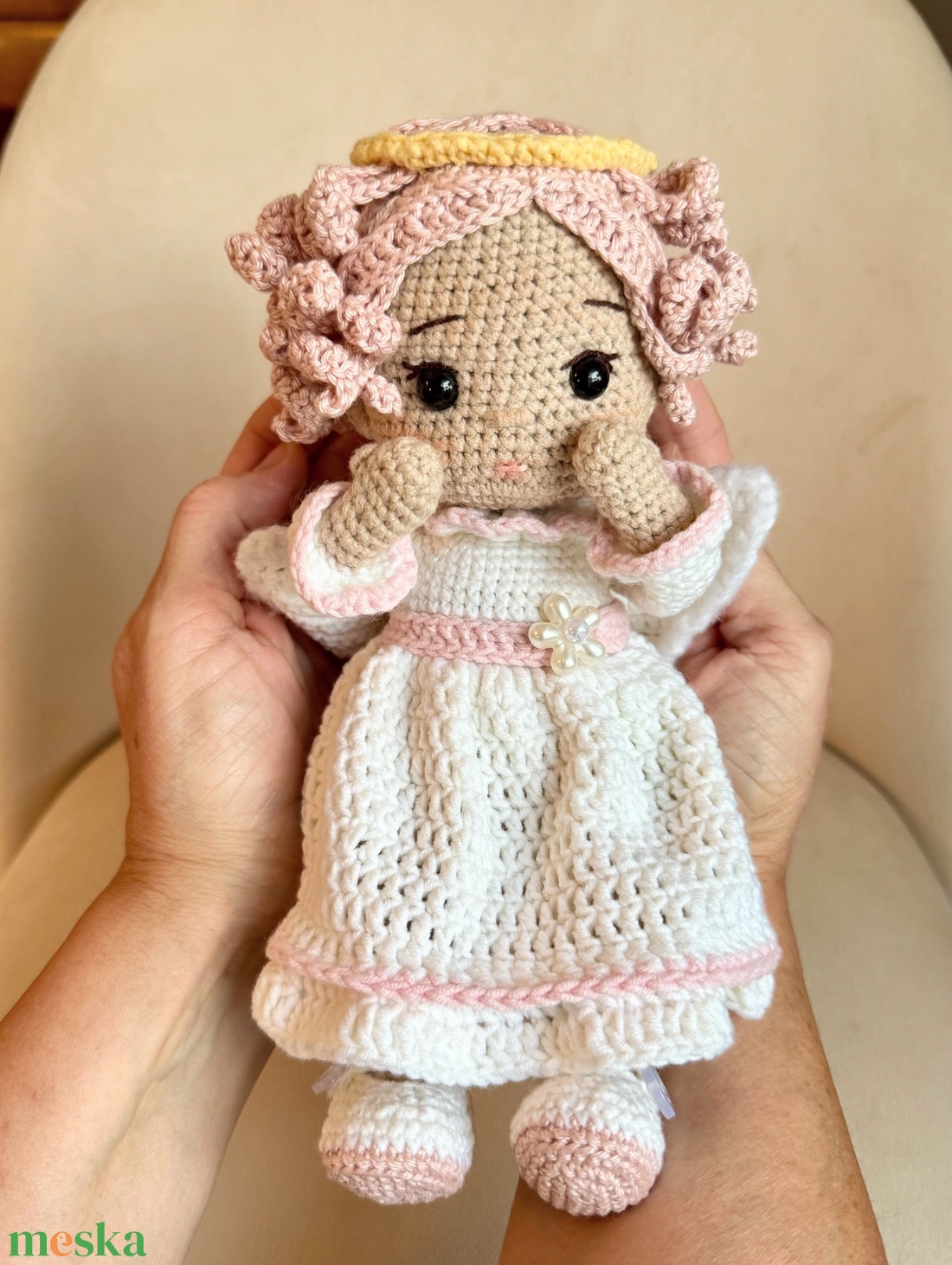 Amigurumi Angyal baba - játék & sport - baba & babaház - öltöztethető baba - Meska.hu Amigurumi Angyal baba - játék & sport - baba & babaház - öltöztethető baba - Meska.hu