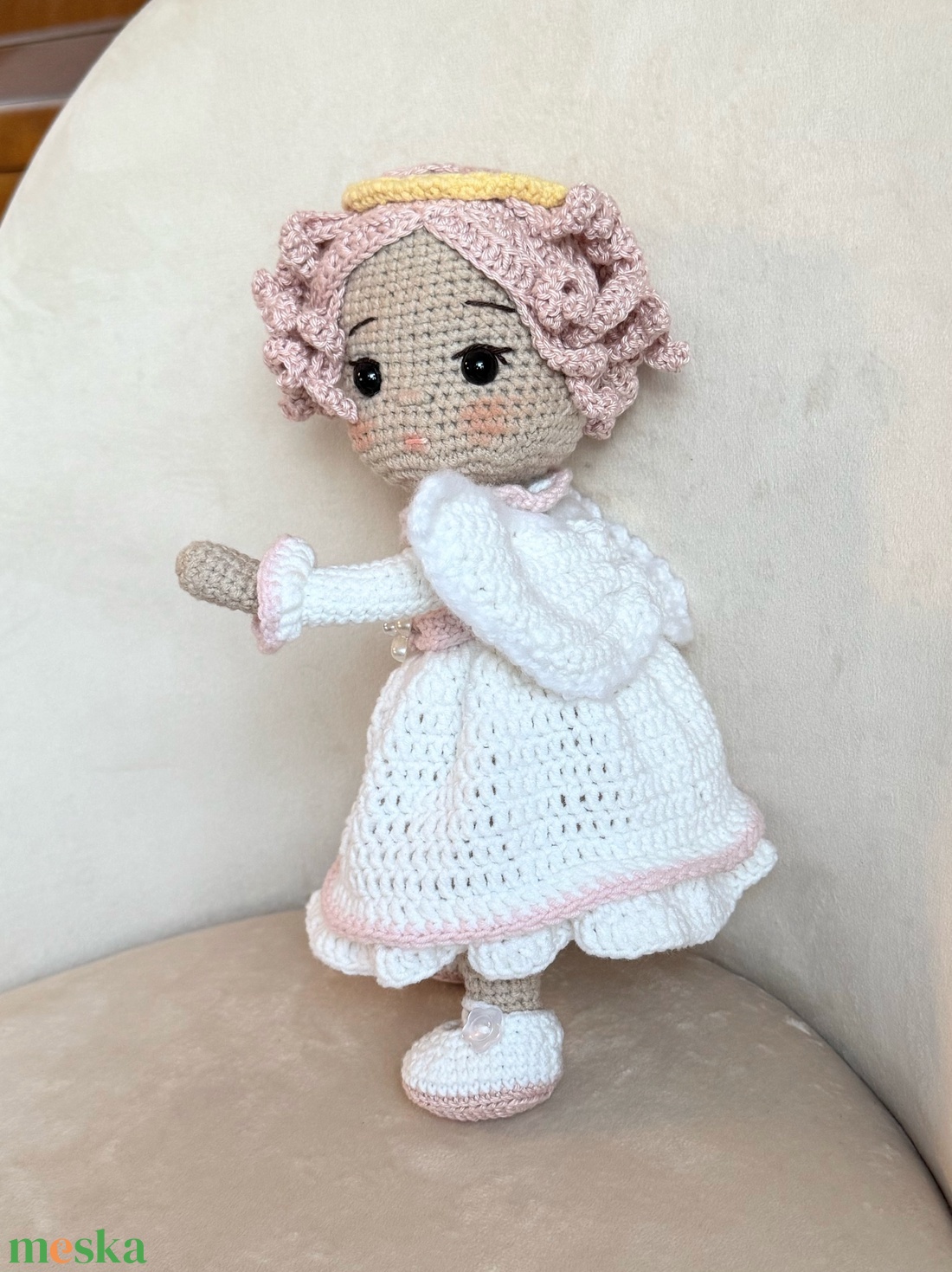 Amigurumi Angyal baba - játék & sport - baba & babaház - öltöztethető baba - Meska.hu Amigurumi Angyal baba - játék & sport - baba & babaház - öltöztethető baba - Meska.hu