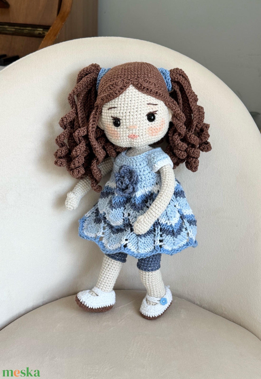 Amigurumi Mirjam baba - játék & sport - baba & babaház - öltöztethető baba - Meska.hu