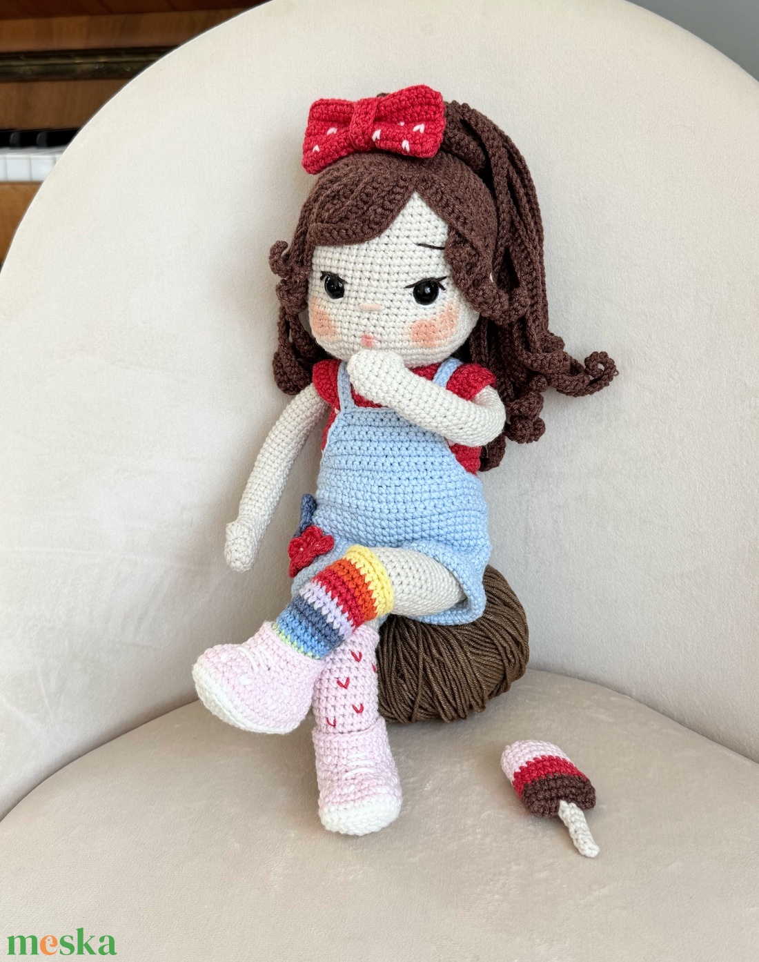 Amigurumi Lola baba! - játék & sport - baba & babaház - öltöztethető baba - Meska.hu