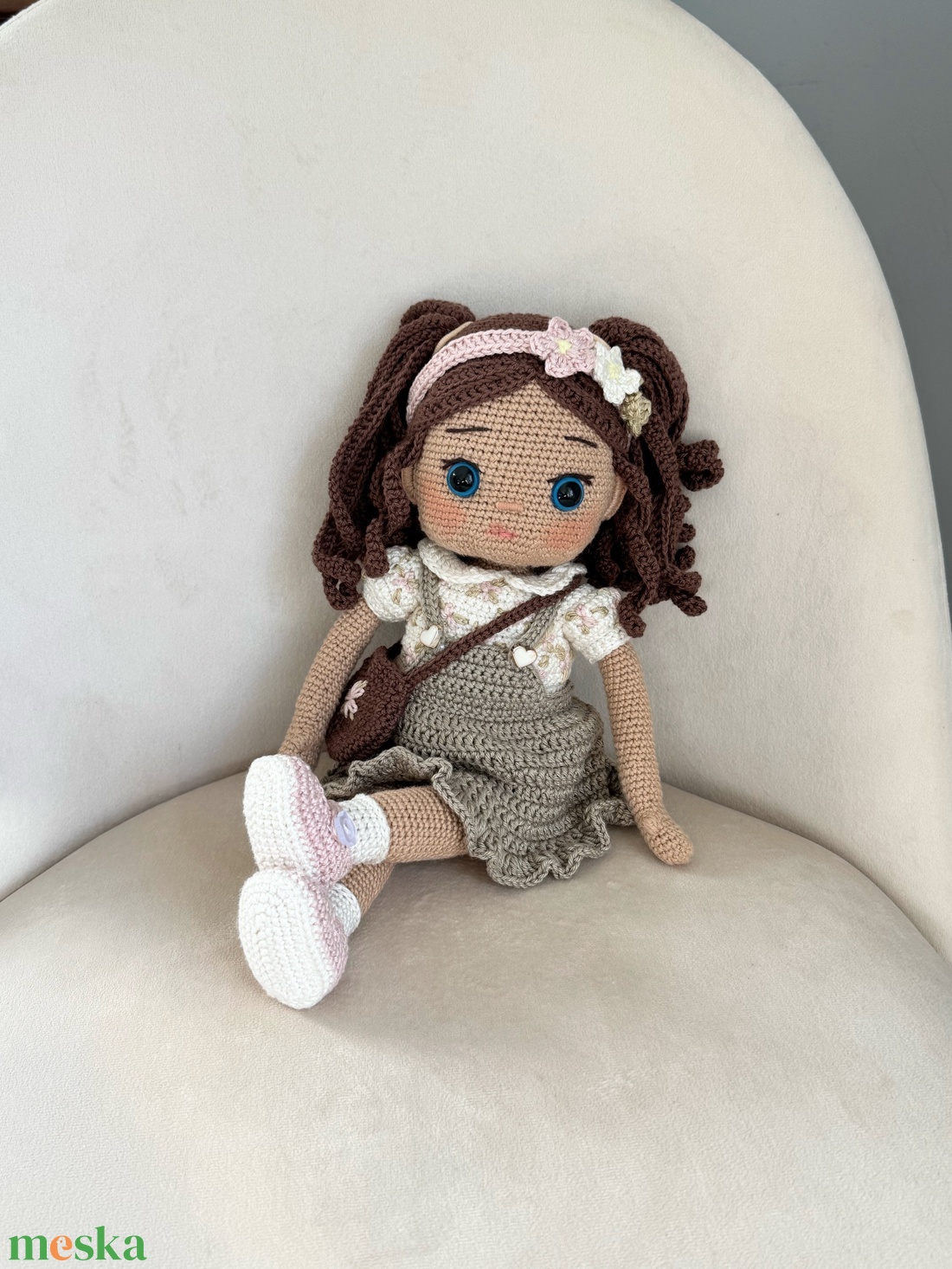 Amigurumi Zsófia baba - játék & sport - baba & babaház - öltöztethető baba - Meska.hu