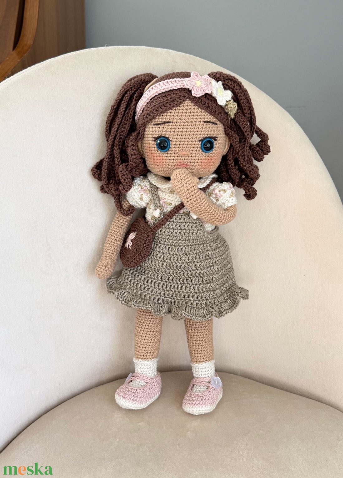 Amigurumi Zsófia baba - játék & sport - baba & babaház - öltöztethető baba - Meska.hu