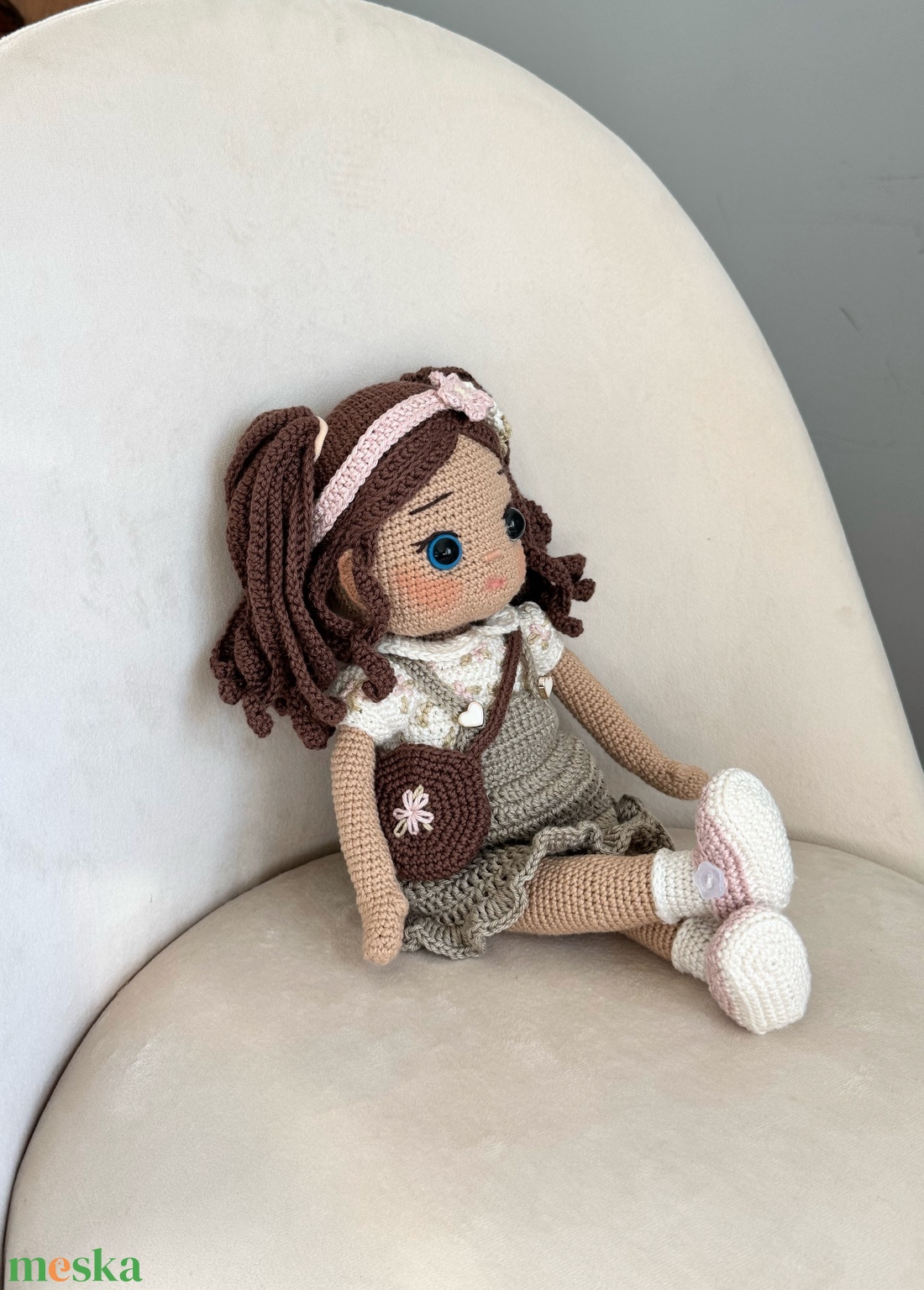 Amigurumi Zsófia baba - játék & sport - baba & babaház - öltöztethető baba - Meska.hu