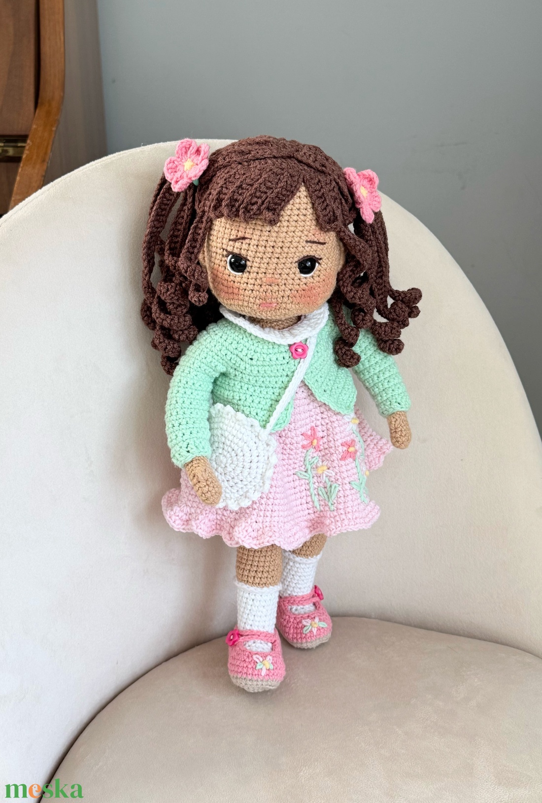 Amigurumi Hanna baba - játék & sport - baba & babaház - öltöztethető baba - Meska.hu