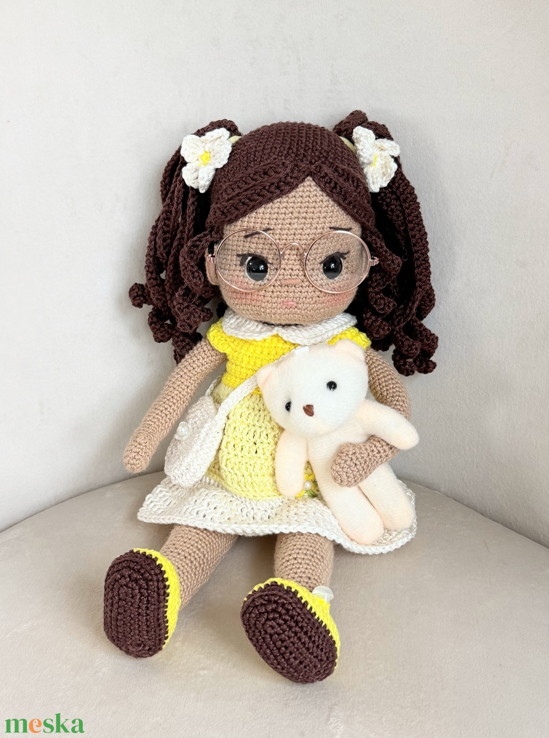 Amigurumi Orsi baba - játék & sport - baba & babaház - öltöztethető baba - Meska.hu